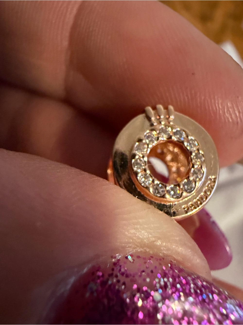 Signature Pandora Crown Rose GP Charm